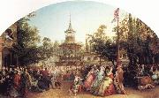 Phoebus Levin The Dancing Platform at Cremorne Gardens oil painting